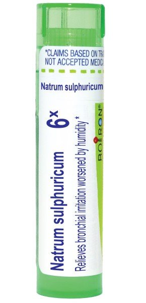 Boiron Natrum Sulphuricum 6X Homeopathic Single Medicine For Cough, Cold & Flu 80 Pellet