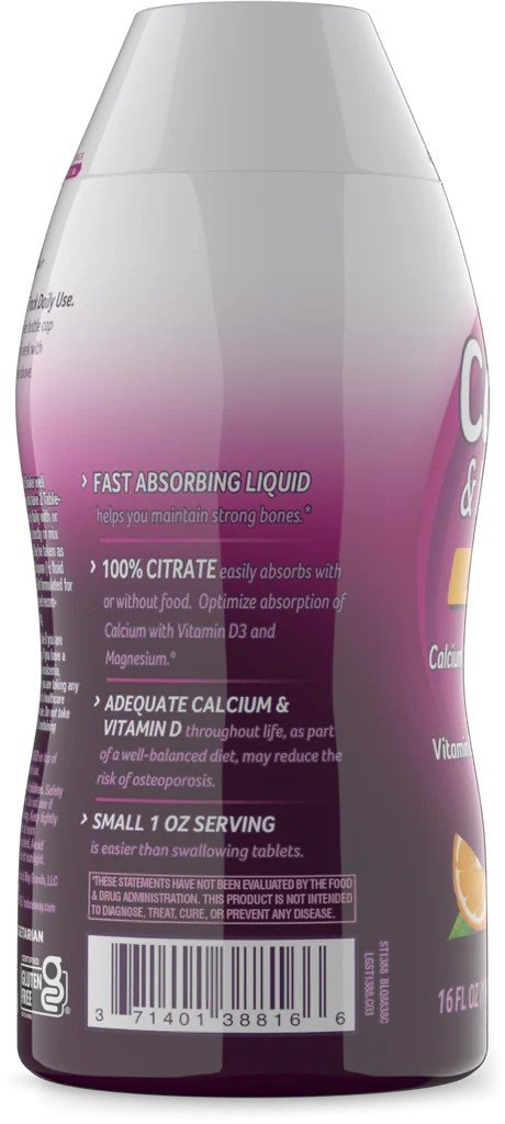 Nature&#39;s Way Calcium &amp; Vitamin D3 16 oz Liquid