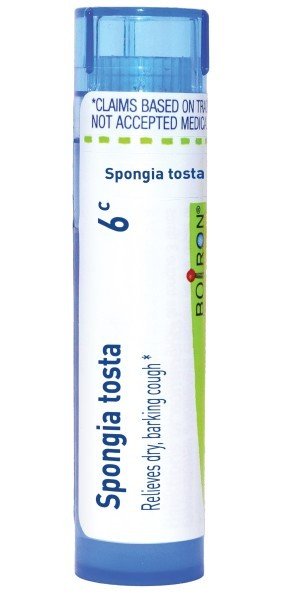 Boiron Spongia Tosta 6C Homeopathic Single Medicine For Cough, Cold & Flu 1 Tube Pellet