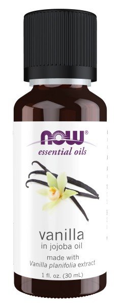 Now Foods 100% Pure &amp; Natural Vanilla in Jojoba Oil 1 oz Liquid