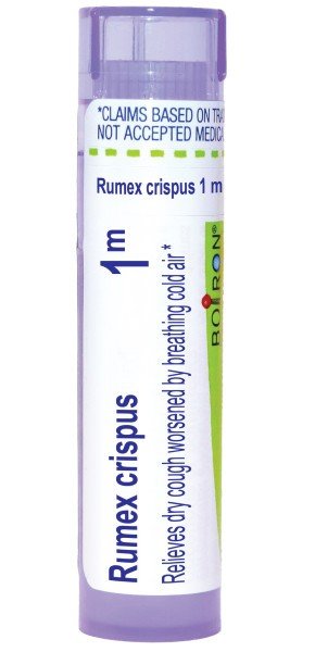 Boiron Rumex Crispus 1M Homeopathic Single Medicine For Cough, Cold & Flu 80 Pellet