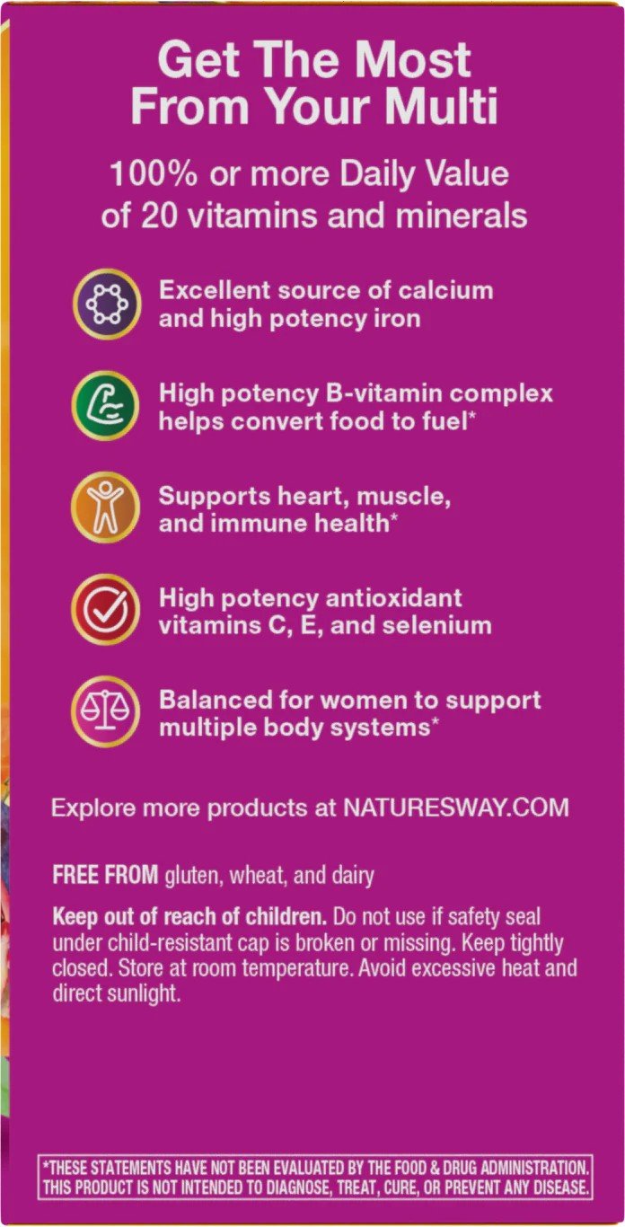 Nature&#39;s Way Alive! Women&#39;s Energy Complete Multivitamin 50 Tablet