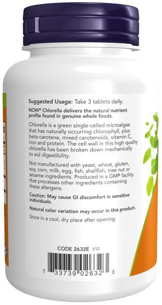 Now Foods Chlorella 1000mg 120 Tablet