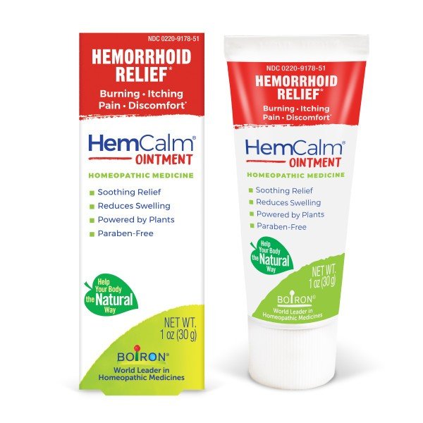 Boiron HemCalm Homeopathic Medicine For Hemorrhoid Relief 1 oz Ointment