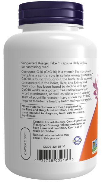 Now Foods CoQ10 100mg with Hawthorn Berry 180 VegCap