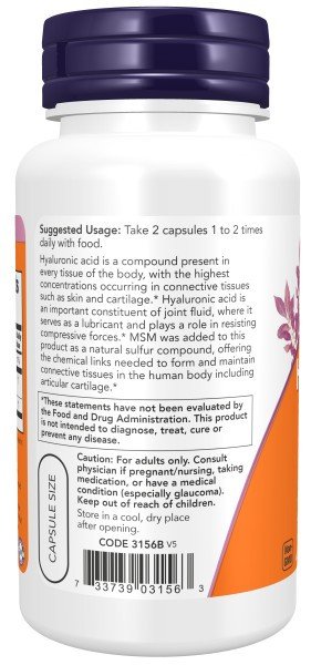 Now Foods Hyaluronic Acid 50mg 60 VegCap