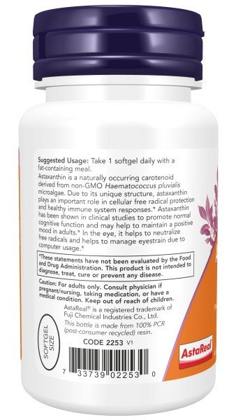 Now Foods Triple Strength Astaxanthin 12 mg 60 VegCap