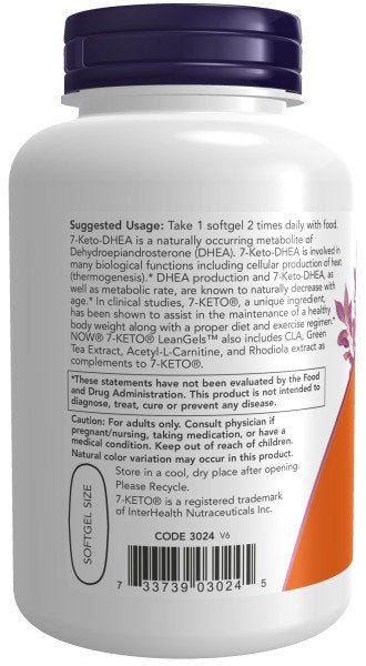 Now Foods 7-Keto With CLA LeanGels 120 Softgel