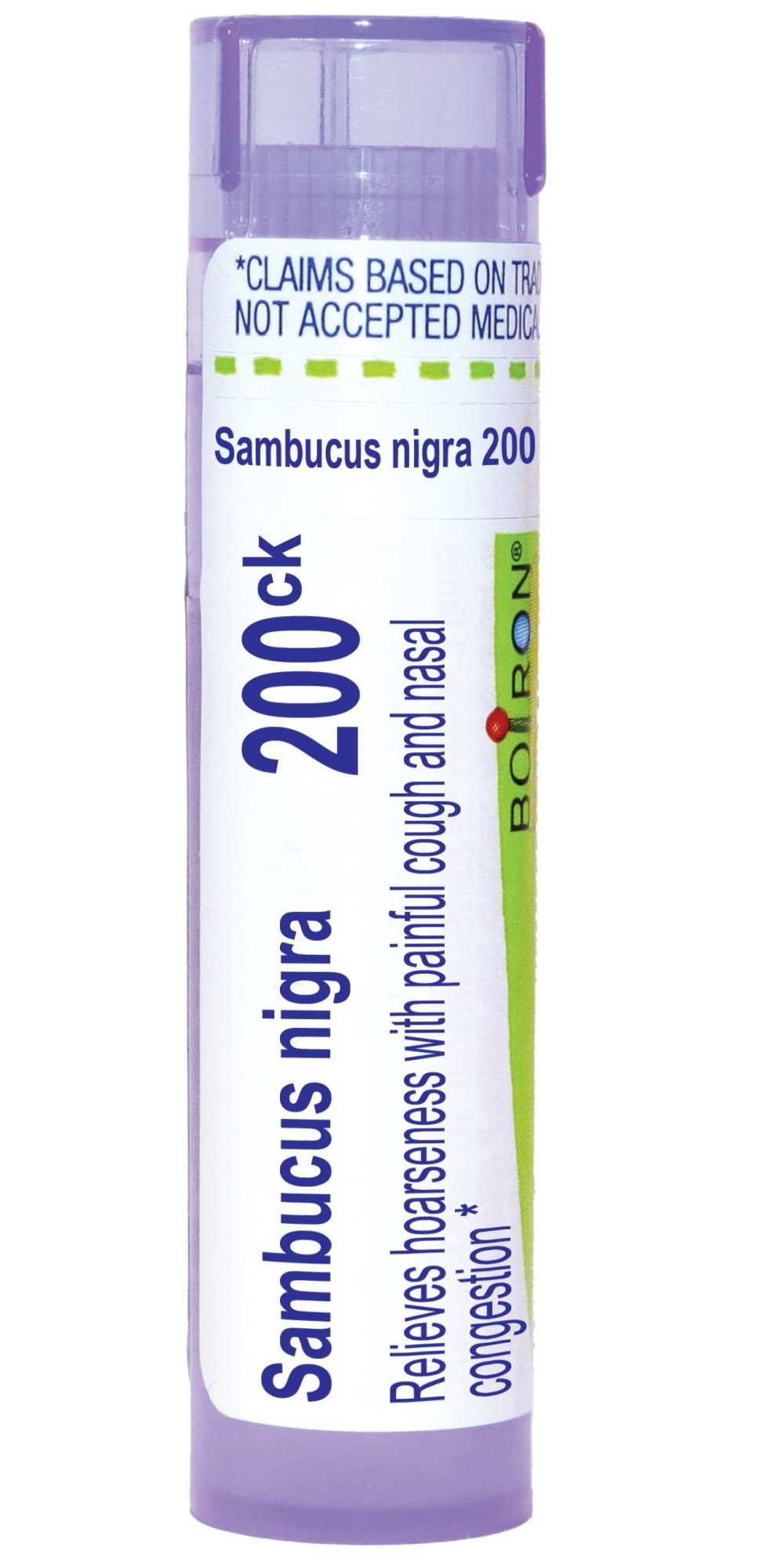 Boiron Sambucus Nigra 200CK Homeopathic Single Medicine For Cough & Cold Relief 80 Pellet