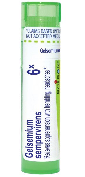 Boiron Gelsemium Sempervirens 6X Homeopathic Single Medicine For Stress & Sleep 80 Pellet