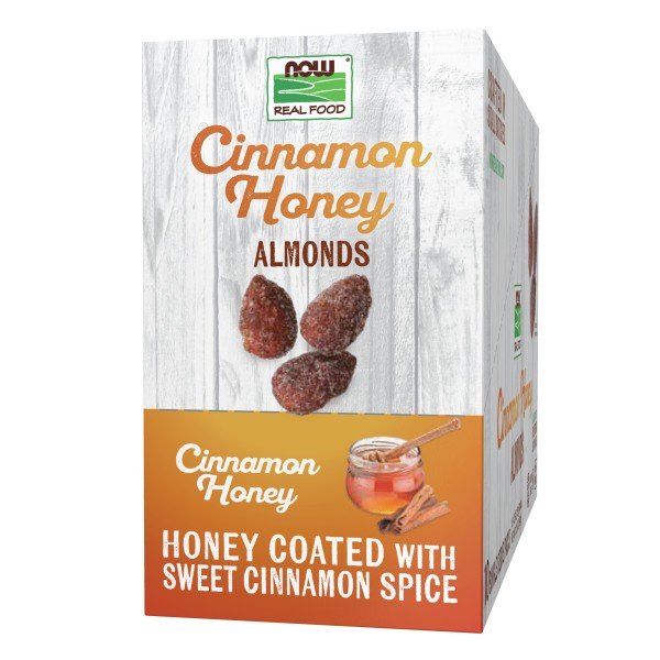 Now Foods Cinnamon Honey Almonds-10 Single Serve Packs 10-1.25 oz (35 g) Pa Packet