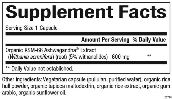 Natural Factors Stress-Relax Ashwagandha 600 mg 60 VegCap