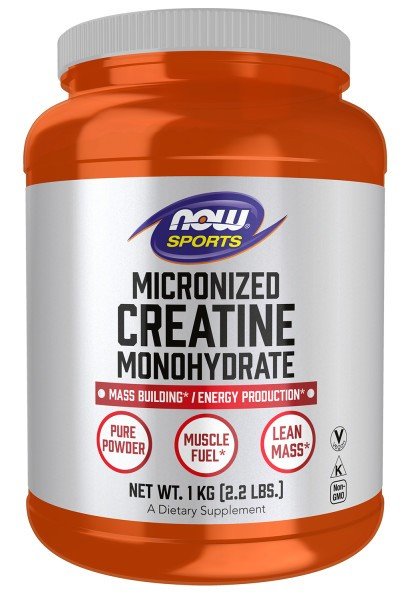 Now Foods Creatine Monohydrate, Micronized Powder 2.2 lbs. (1 kg) Powder
