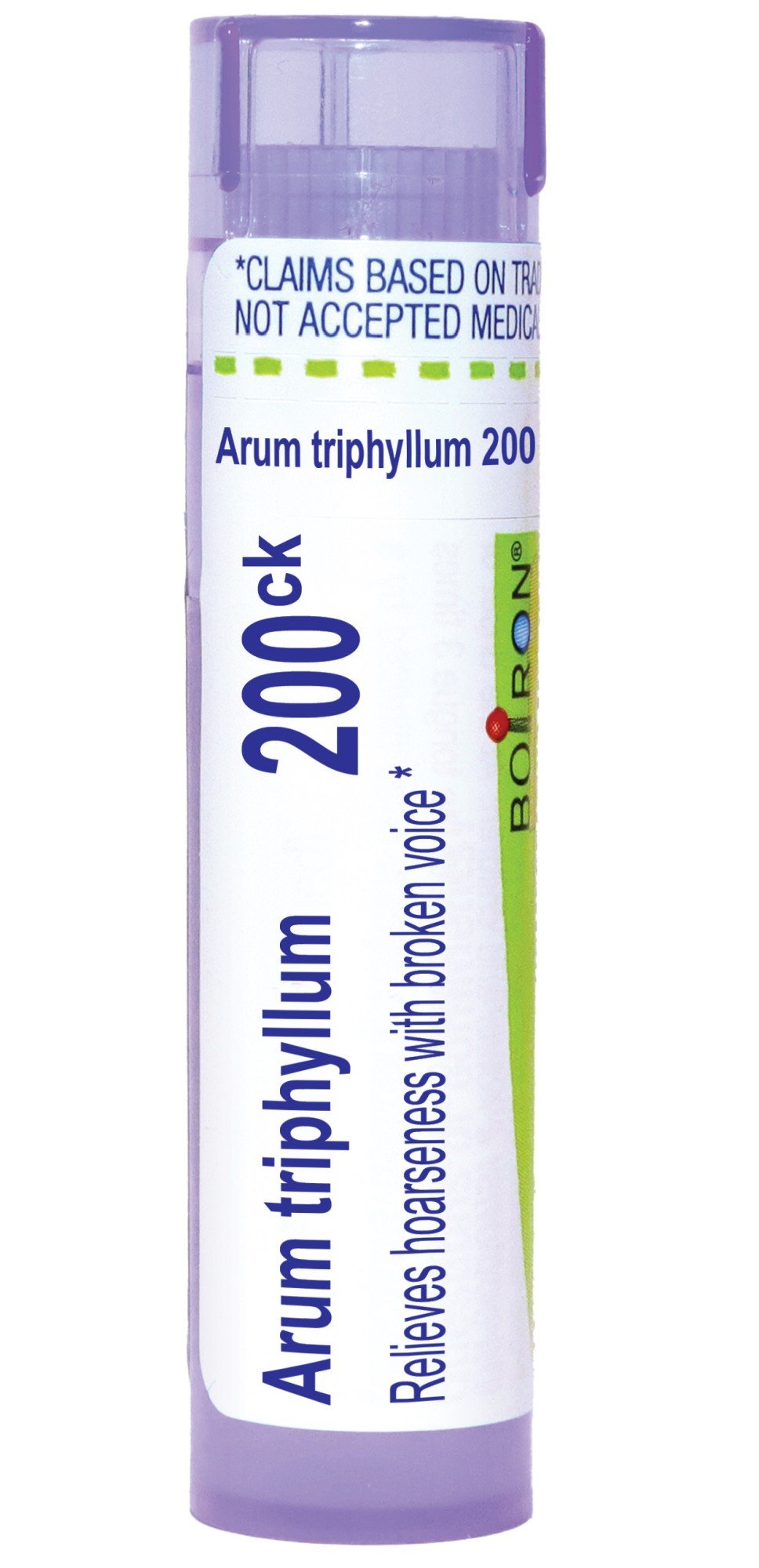 Boiron Arum Triphyllum 200CK Homeopathic Single Medicine For Cough, Cold & Flu 80 Pellet