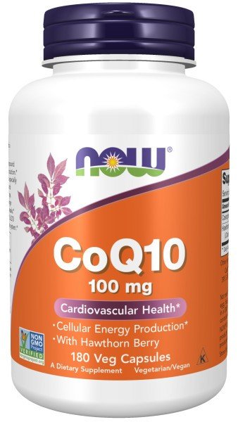 Now Foods CoQ10 100mg with Hawthorn Berry 180 VegCap