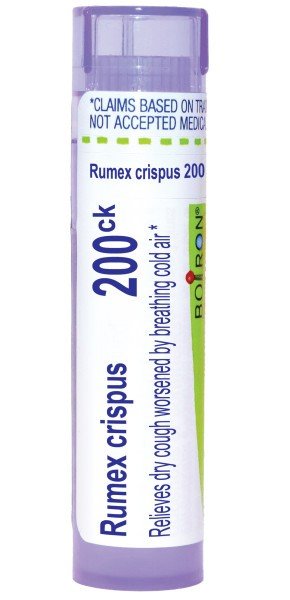 Boiron Rumex Crispus 200CK Homeopathic Single Medicine For Cough, Cold & Flu 80 Pellet