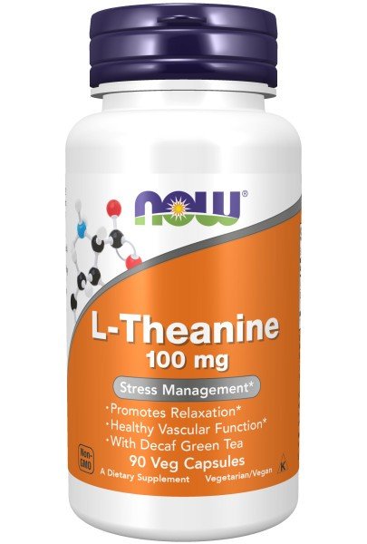 Now Foods L-Theanine 100mg - Vegetarian 90 VegCap