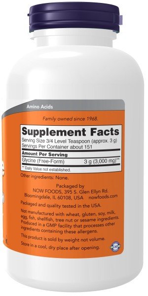 Now Foods Glycine Powder 1 lbs Powder