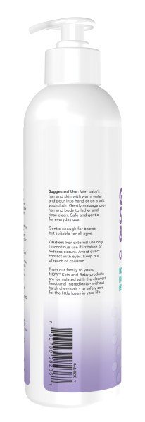 Now Foods Gentle Baby Shampoo &amp; Wash, Calming Lavender 8 oz Liquid