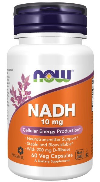 Now Foods NADH 10mg with 200mg Ribose 60 VegCap