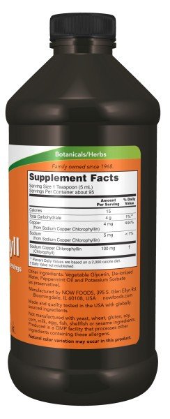 Now Foods Liquid Chlorophyll &amp; Mint 16 oz Liquid