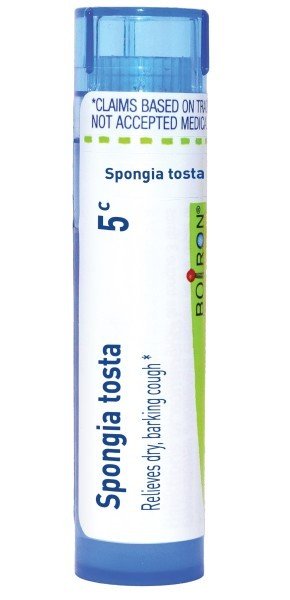 Boiron Spongia Tosta 5C Homeopathic Single Medicine For Cough, Cold & Flu 80 Pellet