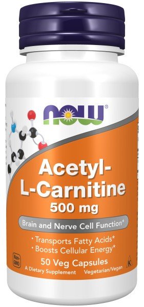 Now Foods Acetyl-L-Carnitine 500mg 50 Capsule