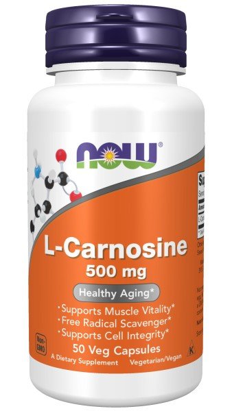 Now Foods L-Carnosine 500mg - Vegetarian 50 VegCap