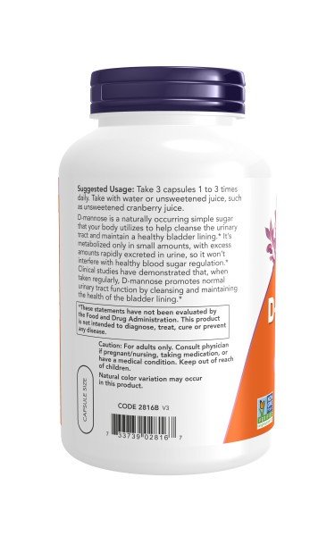 Now Foods D-Mannose 500 mg 240 VegCap