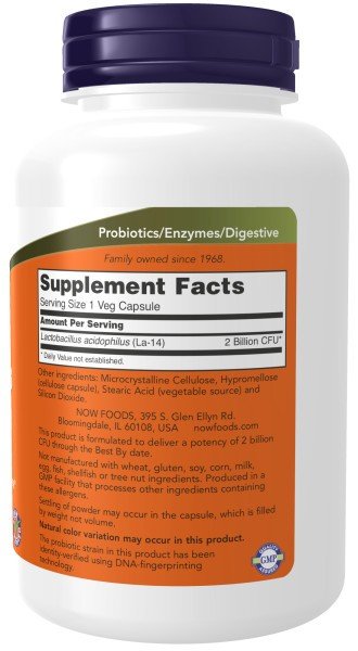 Now Foods Acidophilus Two Billion 250 Capsule