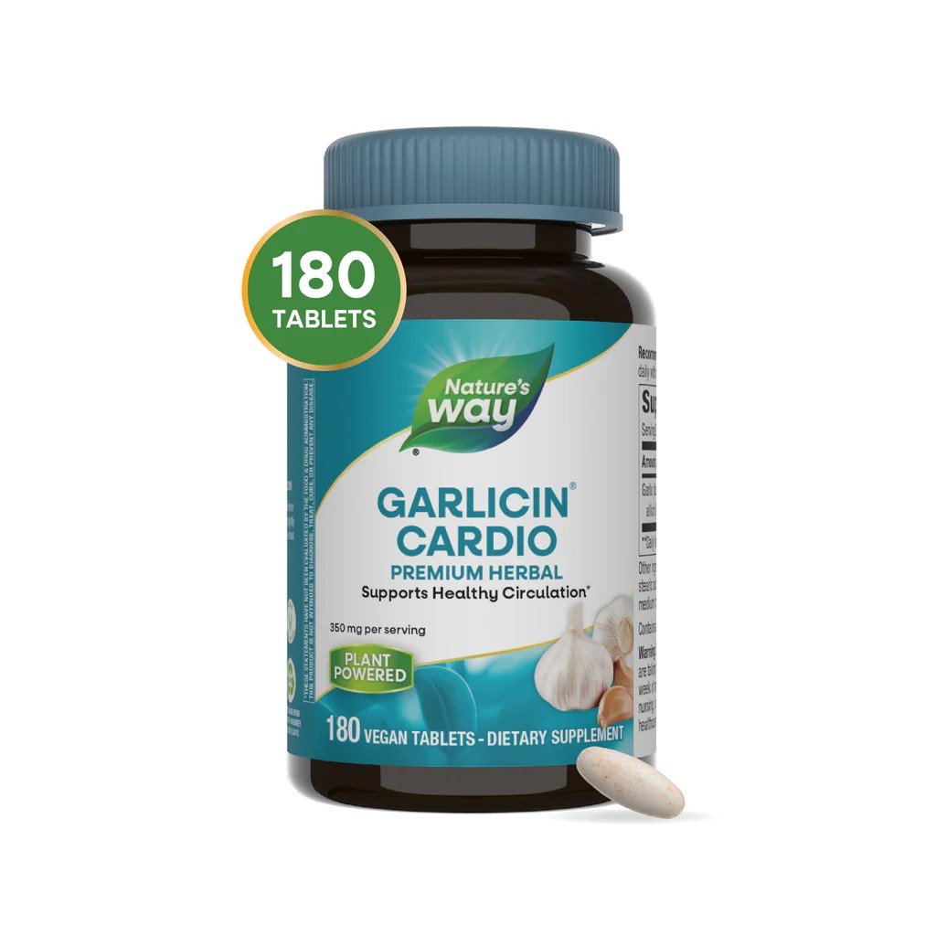 Nature's Way Garlicin Cardio 180 Vegan Tablet