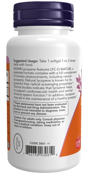 Now Foods Lycopene 10mg 120 Softgel