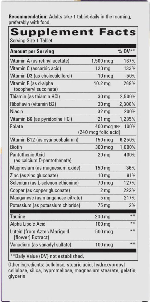 Nature&#39;s Way Alpha Betic Multivitamin 30 Tablet