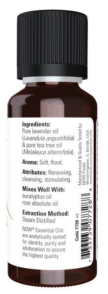 Now Foods Lavender - Tea Tree Oil 1 oz Liquid