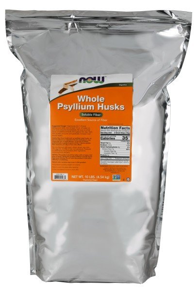 Now Foods Psyllium Husk Whole 10 lb Bulk