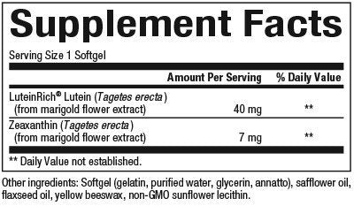 Natural Factors Lutein 40 mg 30 Softgel