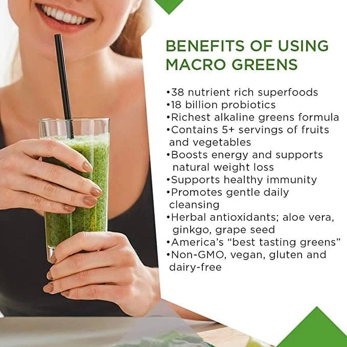 Macrolife Naturals Macro Greens 10 oz Powder