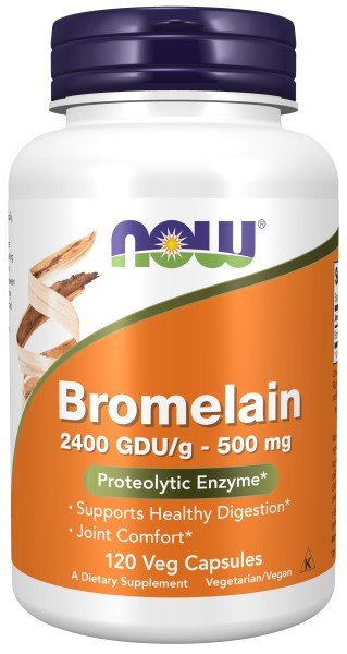 Bromelain | Now Foods | Proteolytic Enzyme | Healthy Digestion | Joint Comfort | Vegan | Dietary Supplement | 120 VegCaps | Capsules | VitaminLife