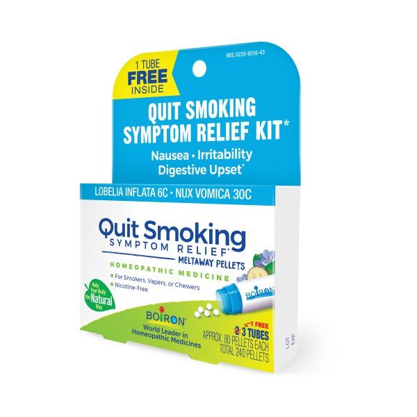 Boiron Quit Smoking Symptom Relief Kit Homeopathic Medicine 3 Tubes Pellet