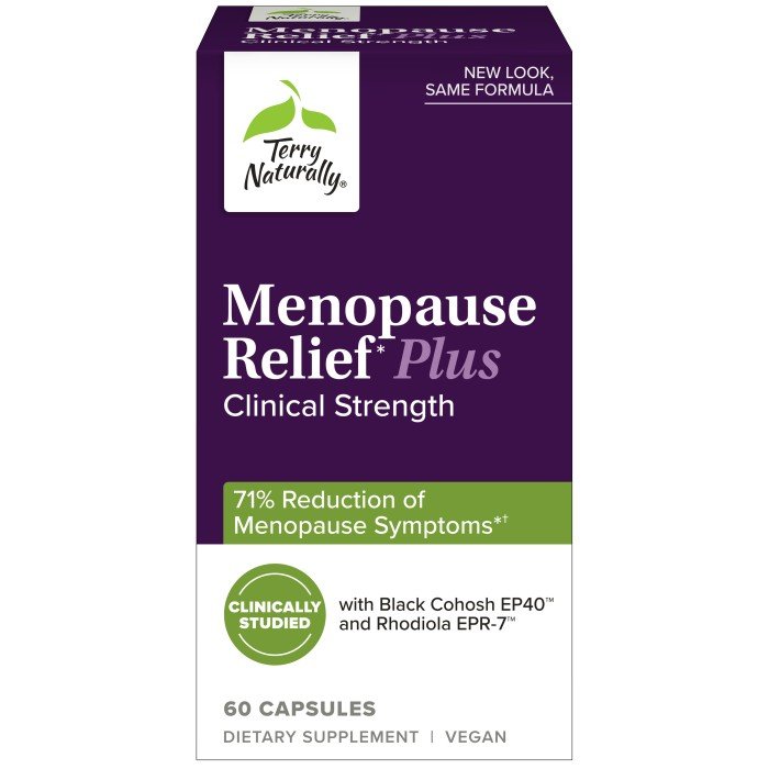 EuroPharma (Terry Naturally) Menopause Relief Plus 60 Capsule