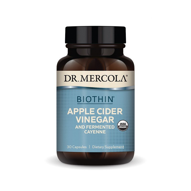Dr. Mercola Fermented Apple Cider Vinegar with Cayenne 30 Capsule