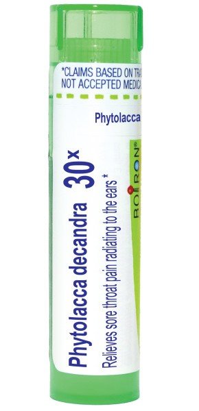 Boiron Phytolacca Decandra 30X Homeopathic Single Medicine For Cough, Cold & Flu 80 Pellet