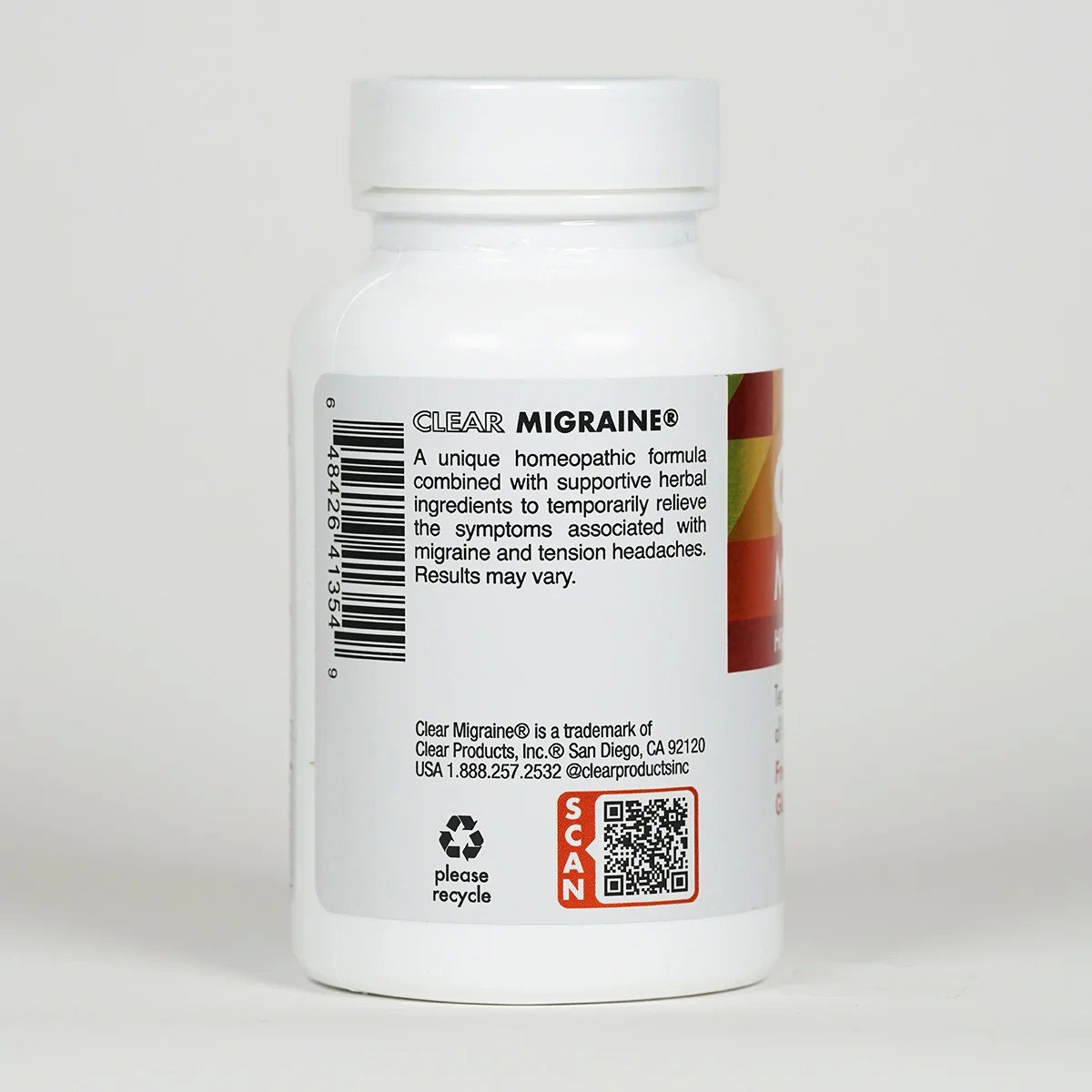 Clear Products Clear Migraine 60 Veggie Capsules