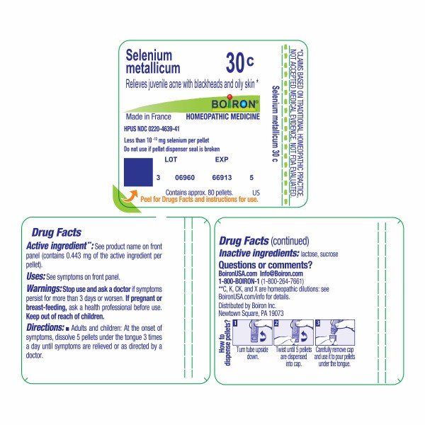 Boiron Selenium Metallicum 30C Homeopathic Single Medicine For First Aid 80 Pellet