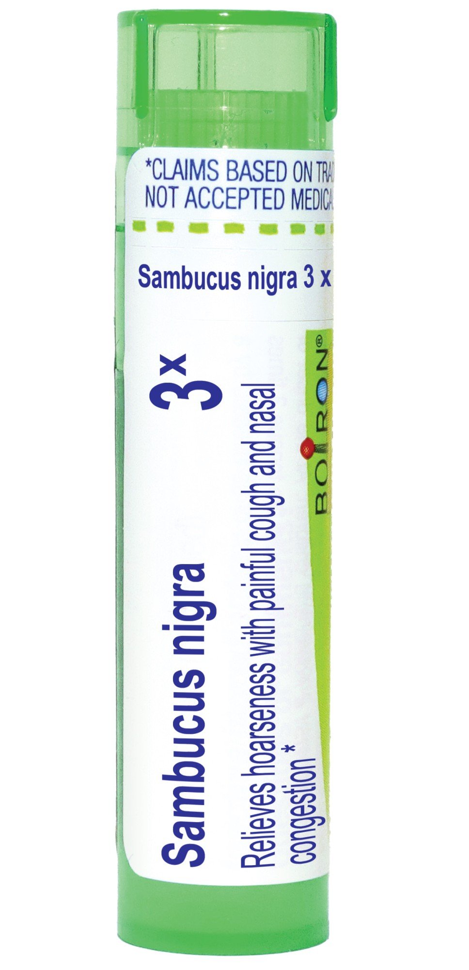 Boiron Sambucus Nigra 3X Homeopathic Single Medicine For Cough & Cold Relief 80 Pellet