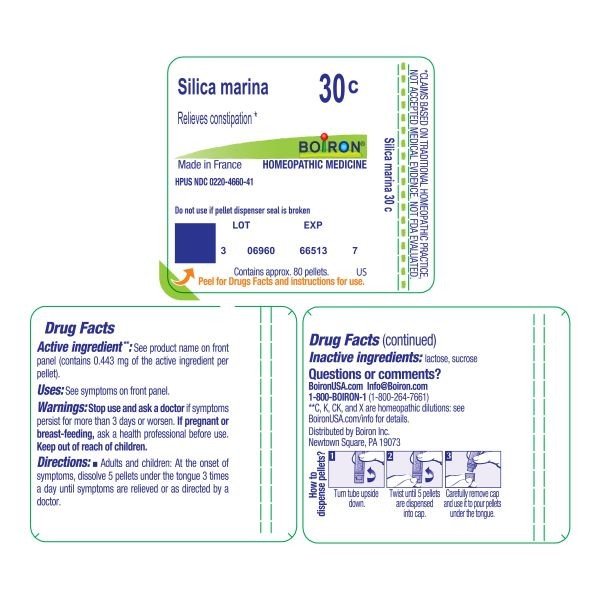 Boiron Silica Marina 30C Homeopathic Single Medicine For Digestive 80 Pellet