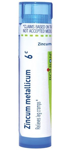 Boiron Zincum Metallicum 6C Homeopathic Single Medicine For Pain 1 Tube Pellet