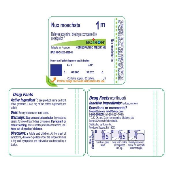 Boiron Nux Moschata 1M Homeopathic Single Medicine For Digestive 80 Pellet