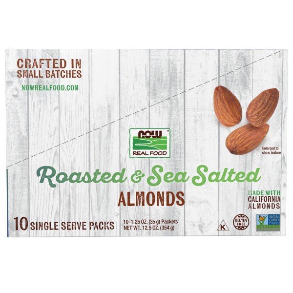 Now Foods Roasted &amp; Salted Almonds 10-1.25 oz (35 g) Packet