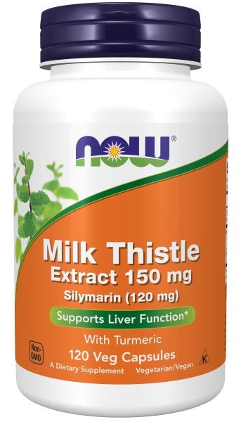 Now Foods Milk Thistle Extract 150 mg Silymarin (120 mg) 120 Capsule